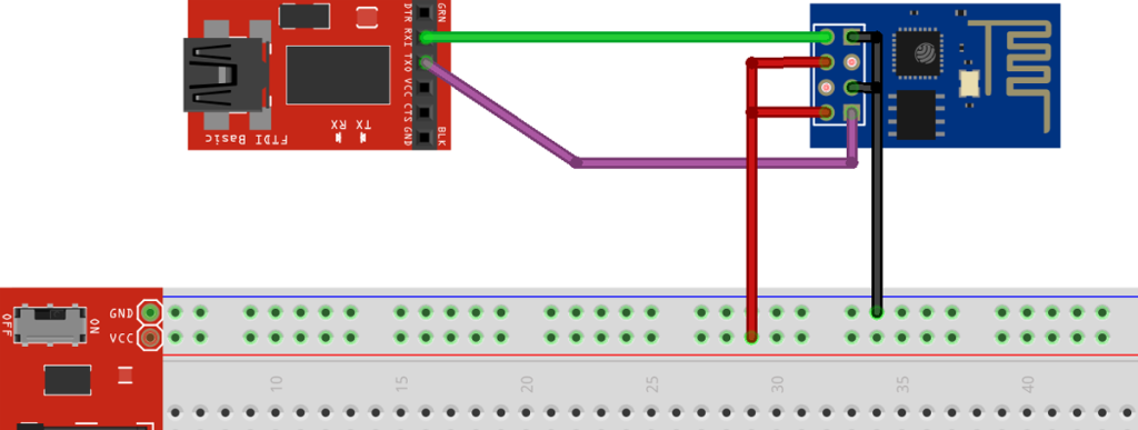 ESP8266 Upload_Steckplatine